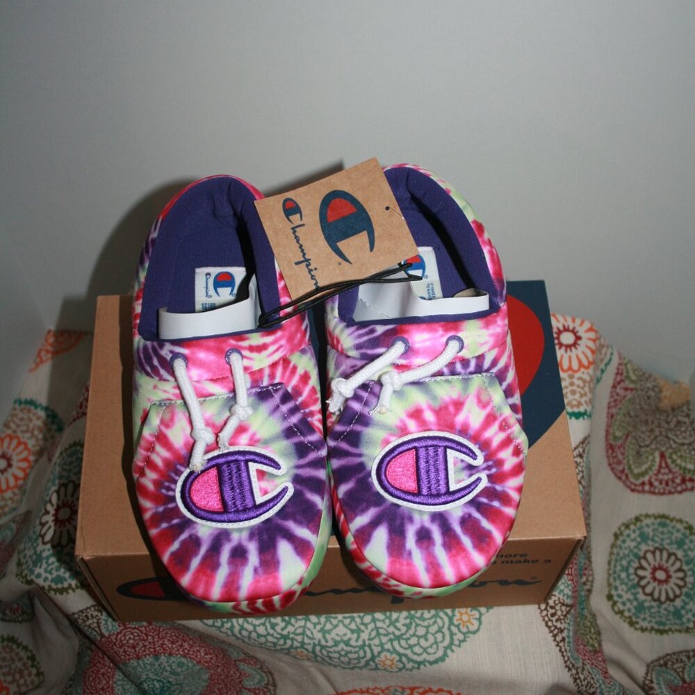 Champion University Tie Dye Slippers - NIB - Picture 2 of 5
